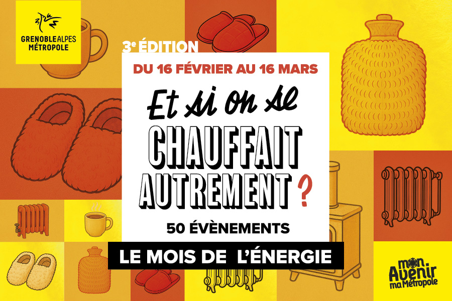 Affiche du mois de l'énergie du 16 février au 16 mars 2026 50 événements dans toute la métropole